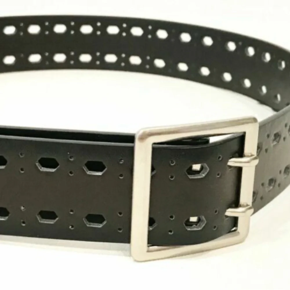 Men's Black Leather Belt